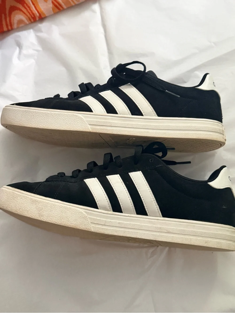 adidas Black Sneakers with White Stripes